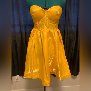 SHEIN Radiant Yellow Mini Dress